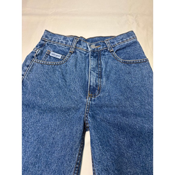 NWOT Vintage 90/80s Guess Jeans 12 Medium Wash Straight Leg Denim USA 24x28 - Picture 2 of 14